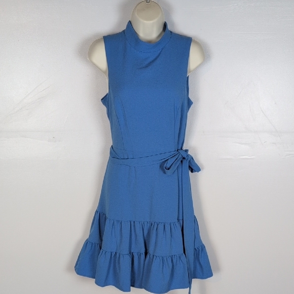 Eliza J Ruffle Hem Midi Dress - Picture 1 of 11